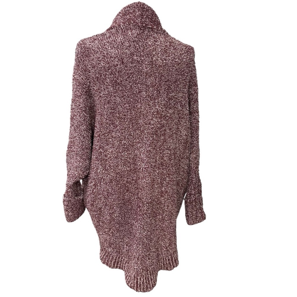 Barefoot Dreams Maroon Cozychic Cocoon Cardigan Wm S/M Dolman Sleeves Pockets - Picture 9 of 13